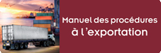 Manuel des procédures à l’exportation